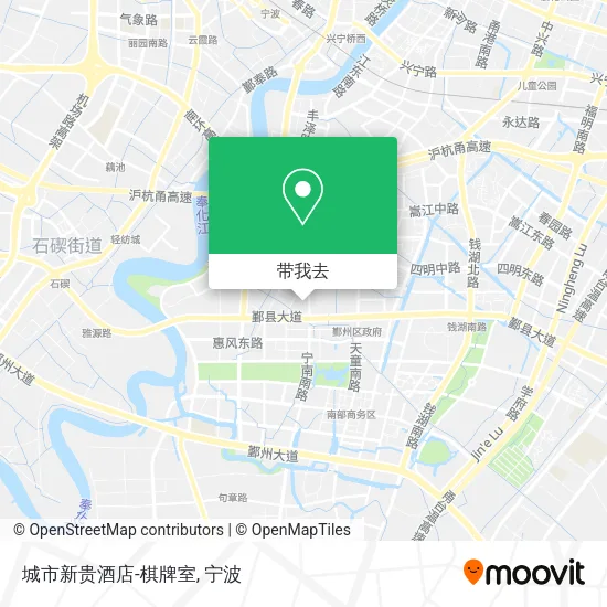 城市新贵酒店-棋牌室地图