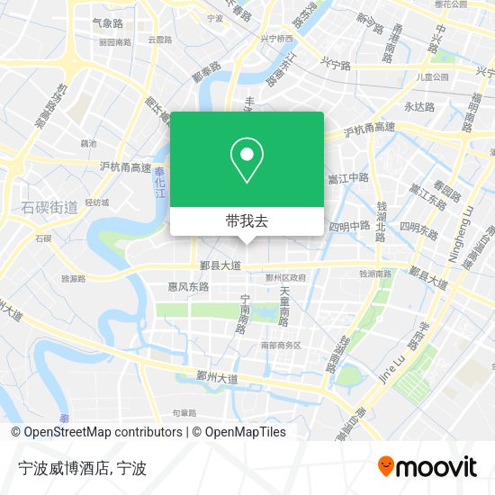 宁波威博酒店地图