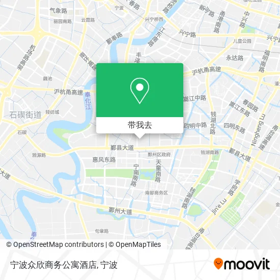 宁波众欣商务公寓酒店地图
