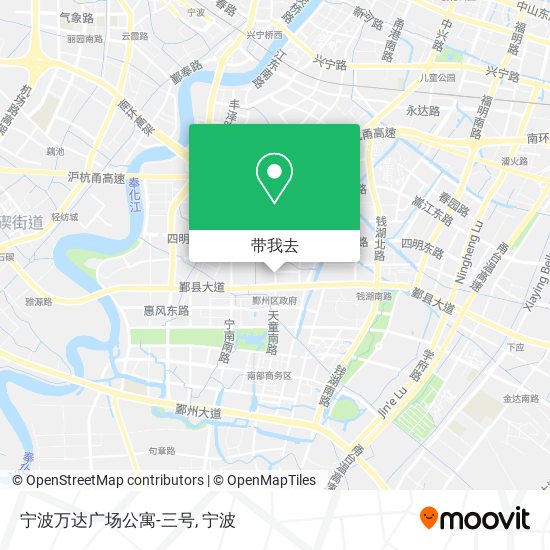 宁波万达广场公寓-三号地图