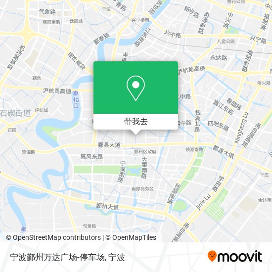 宁波鄞州万达广场-停车场地图