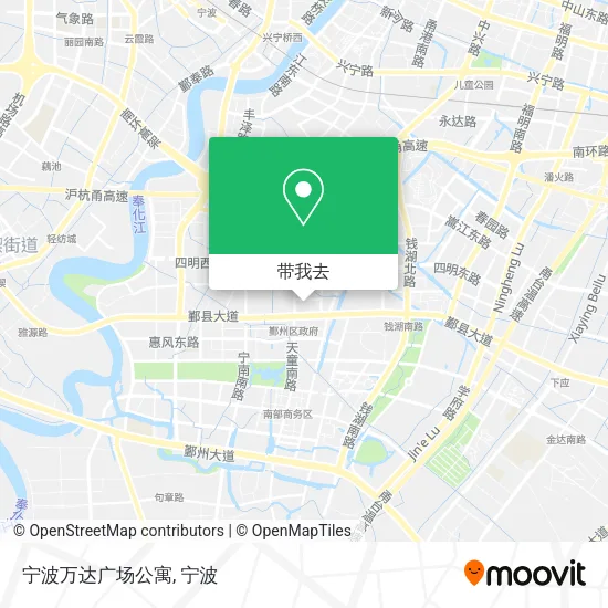 宁波万达广场公寓地图