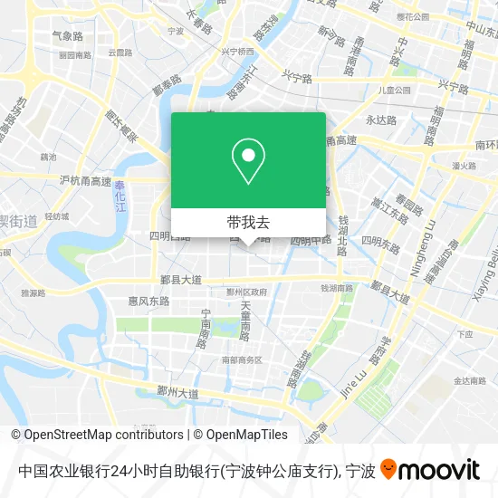 中国农业银行24小时自助银行(宁波钟公庙支行)地图