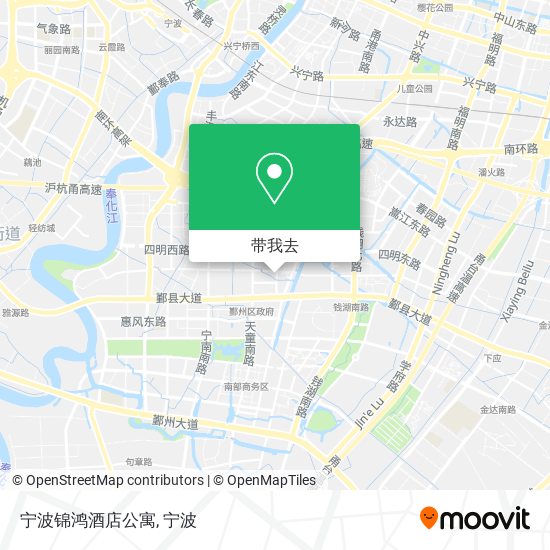 宁波锦鸿酒店公寓地图