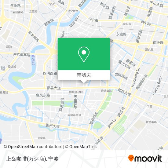 上岛咖啡(万达店)地图