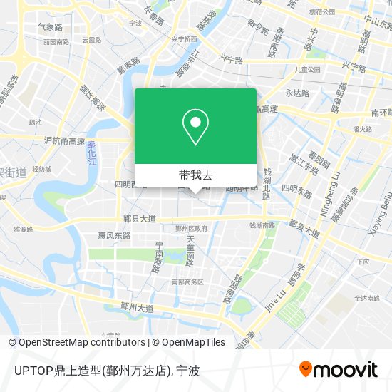 UPTOP鼎上造型(鄞州万达店)地图