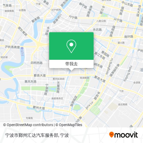 宁波市鄞州汇达汽车服务部地图