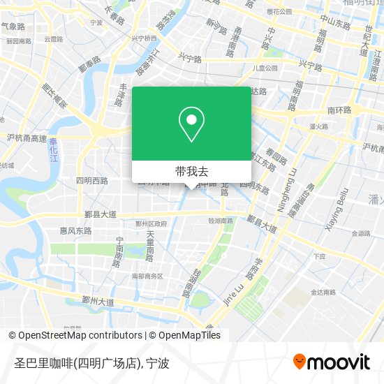 圣巴里咖啡(四明广场店)地图