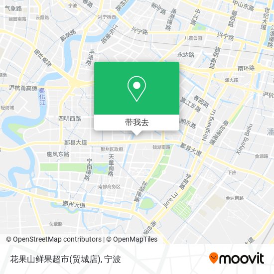 花果山鲜果超市(贸城店)地图