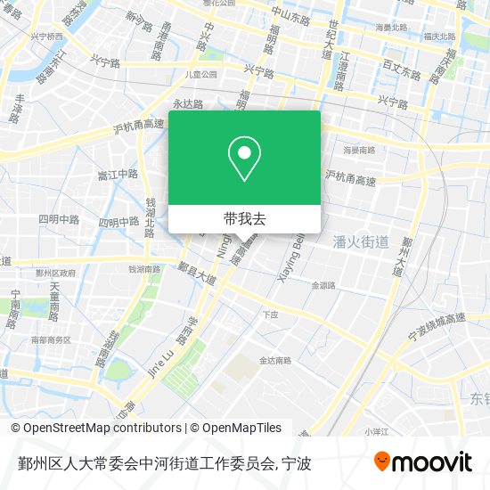 鄞州区人大常委会中河街道工作委员会地图