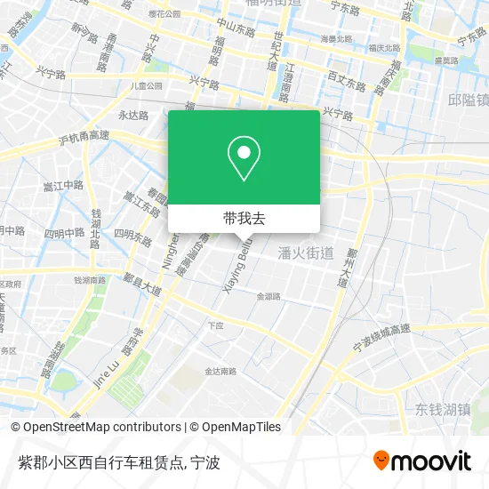 紫郡小区西自行车租赁点地图