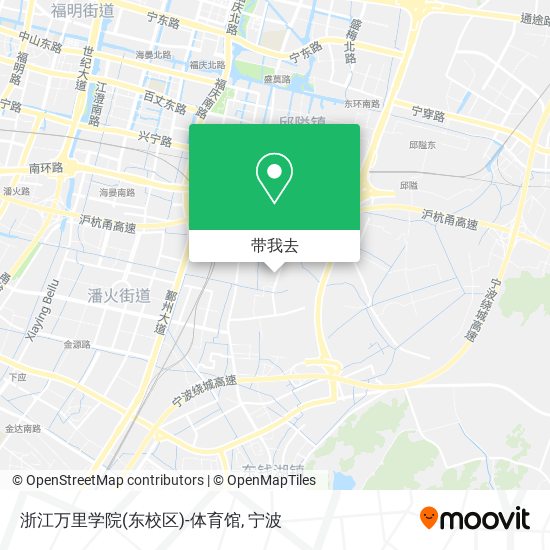 浙江万里学院(东校区)-体育馆地图