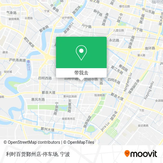 利时百货鄞州店-停车场地图