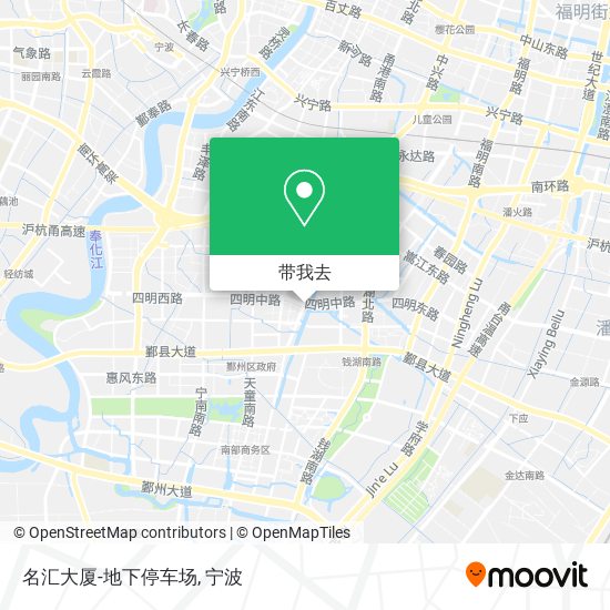 名汇大厦-地下停车场地图