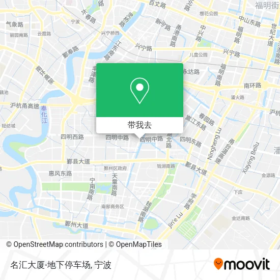 名汇大厦-地下停车场地图