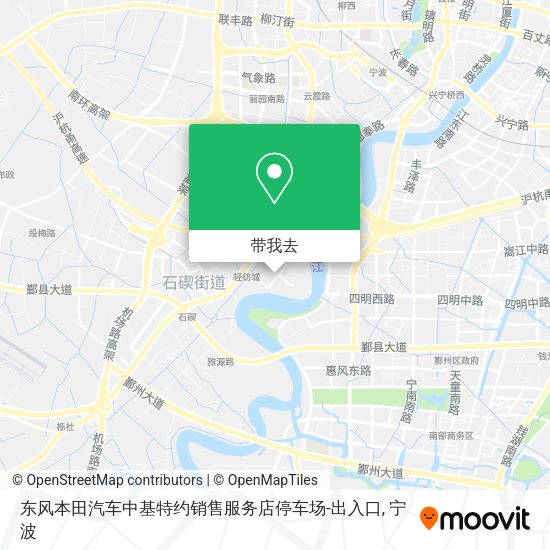 东风本田汽车中基特约销售服务店停车场-出入口地图