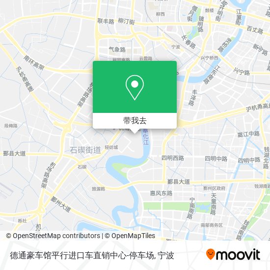 德通豪车馆平行进口车直销中心-停车场地图