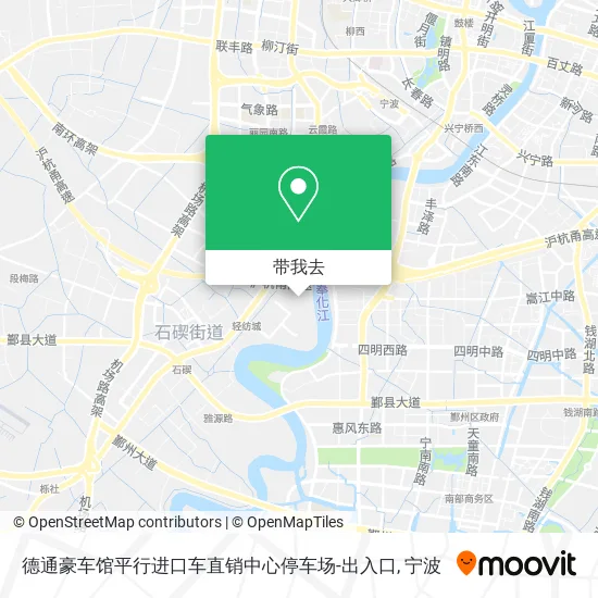 德通豪车馆平行进口车直销中心停车场-出入口地图