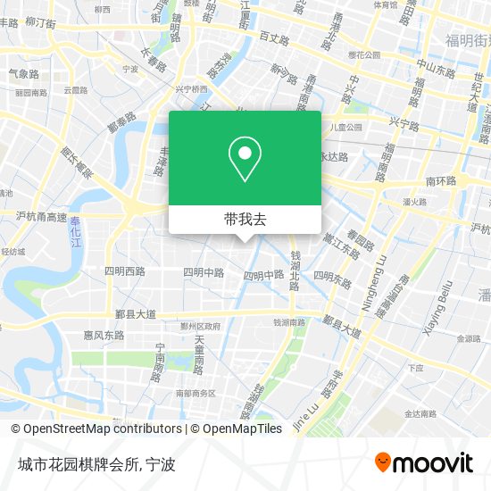 城市花园棋牌会所地图