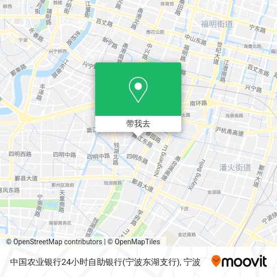 中国农业银行24小时自助银行(宁波东湖支行)地图