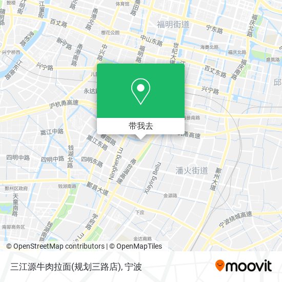 三江源牛肉拉面(规划三路店)地图