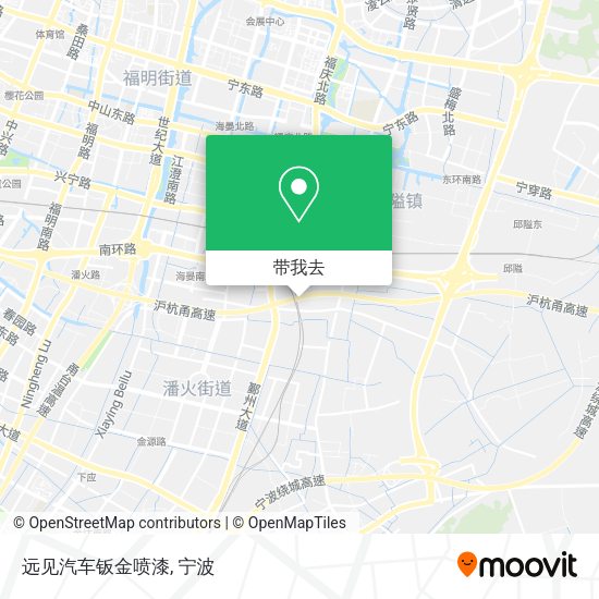 远见汽车钣金喷漆地图