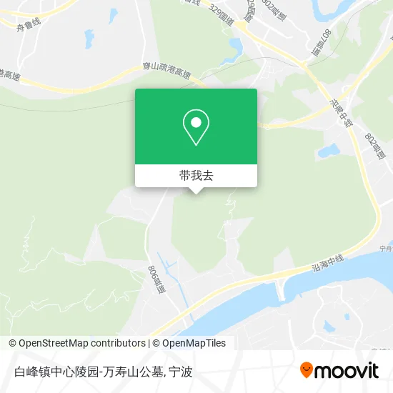 白峰镇中心陵园-万寿山公墓地图