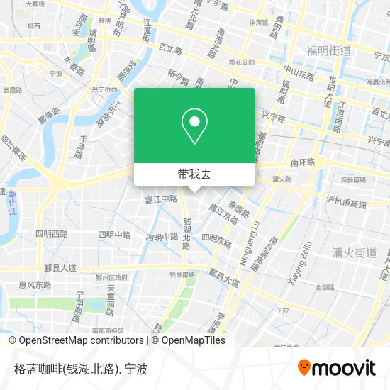 格蓝咖啡(钱湖北路)地图