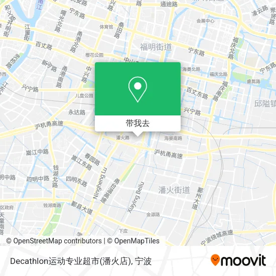 Decathlon运动专业超市(潘火店)地图