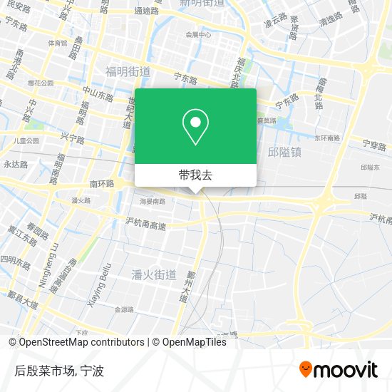 后殷菜市场地图
