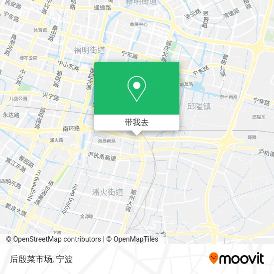 后殷菜市场地图