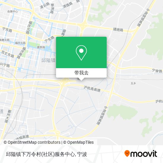 邱隘镇下万令村(社区)服务中心地图