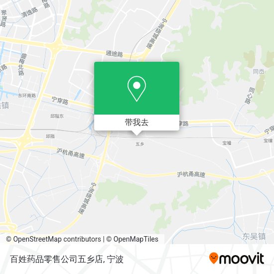 百姓药品零售公司五乡店地图