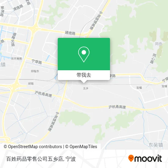 百姓药品零售公司五乡店地图