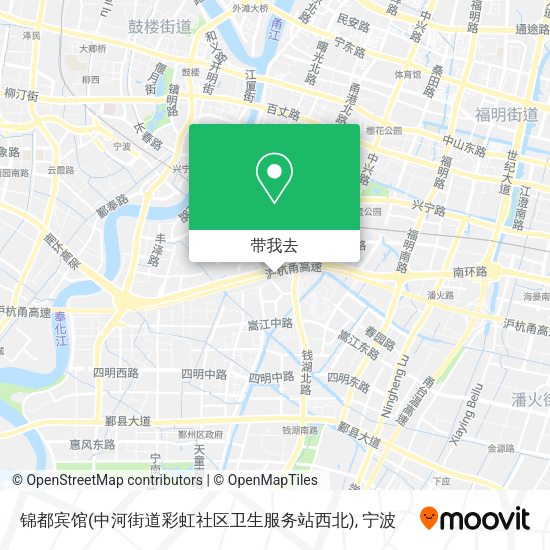 锦都宾馆(中河街道彩虹社区卫生服务站西北)地图