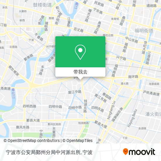 宁波市公安局鄞州分局中河派出所地图