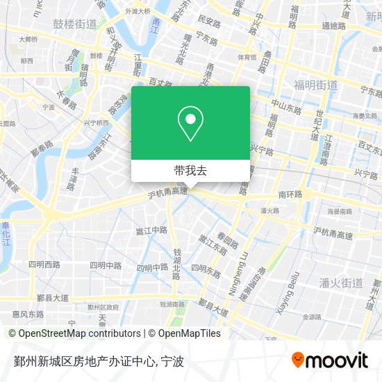 鄞州新城区房地产办证中心地图
