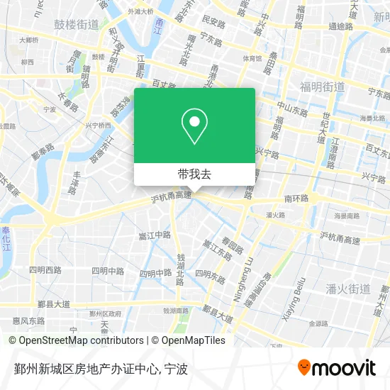 鄞州新城区房地产办证中心地图