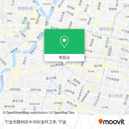 宁波市鄞州区中河街道环卫所地图