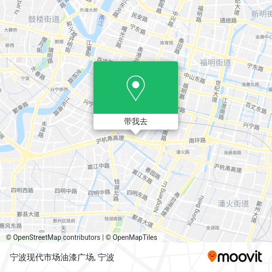 宁波现代市场油漆广场地图