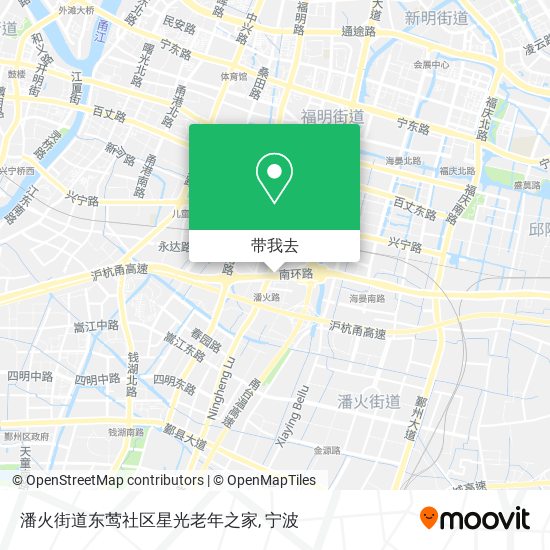 潘火街道东莺社区星光老年之家地图