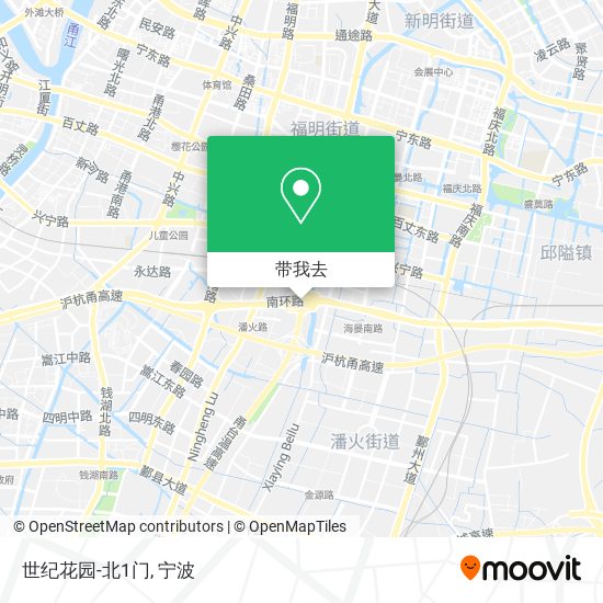 世纪花园-北1门地图