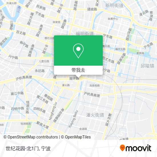 世纪花园-北1门地图