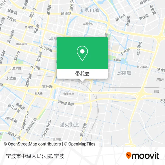 宁波市中级人民法院地图