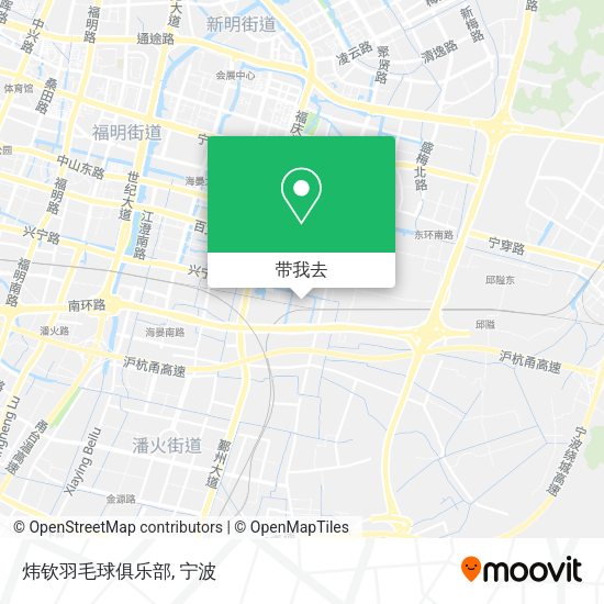 炜钦羽毛球俱乐部地图