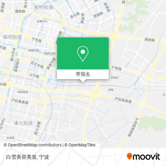 白雪美容美发地图