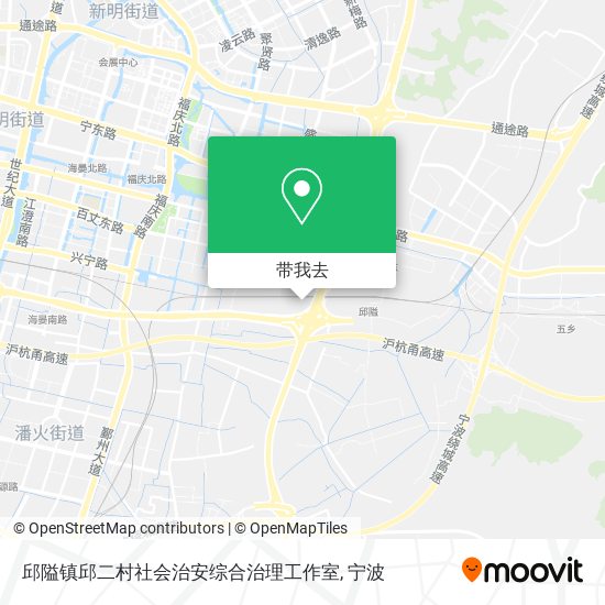 邱隘镇邱二村社会治安综合治理工作室地图
