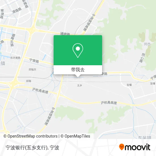 宁波银行(五乡支行)地图