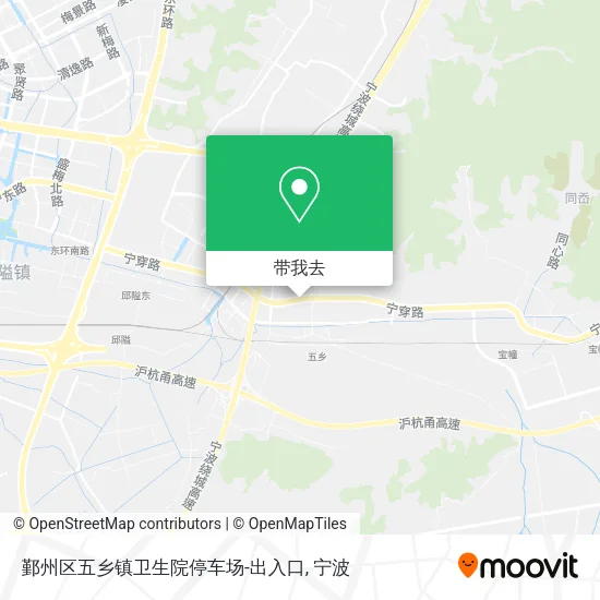 鄞州区五乡镇卫生院停车场-出入口地图