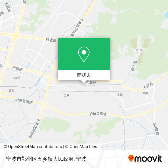 宁波市鄞州区五乡镇人民政府地图